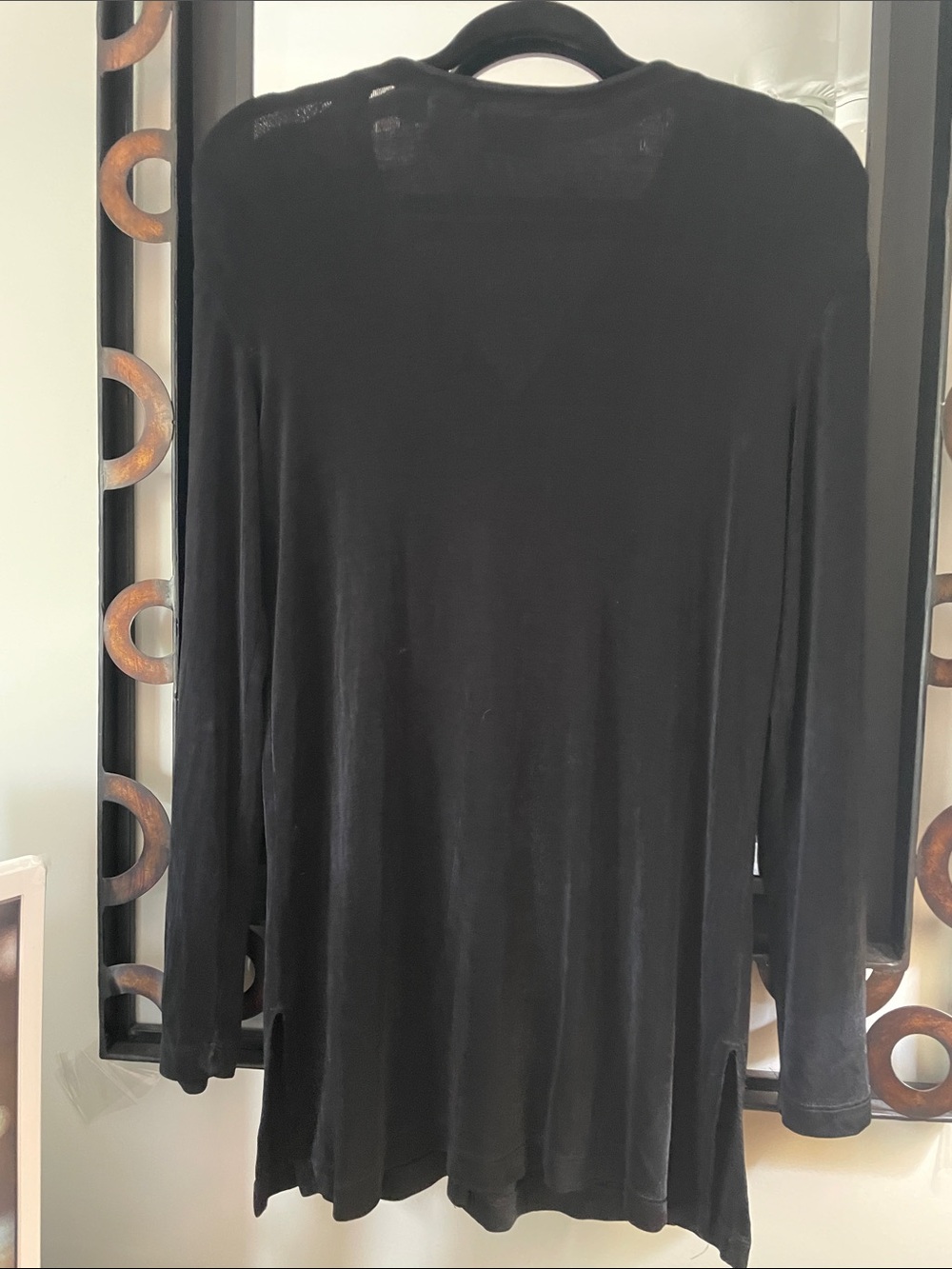 Chico's Travelers Black V-Neck Button-Front Cardigan - Picture 9 of 10